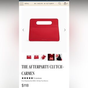 Minor History Red Clutch (new)